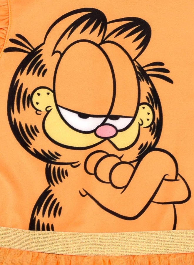 Garfield Big Girls Cosplay Tulle Dress Orange 10-12 - Image 3